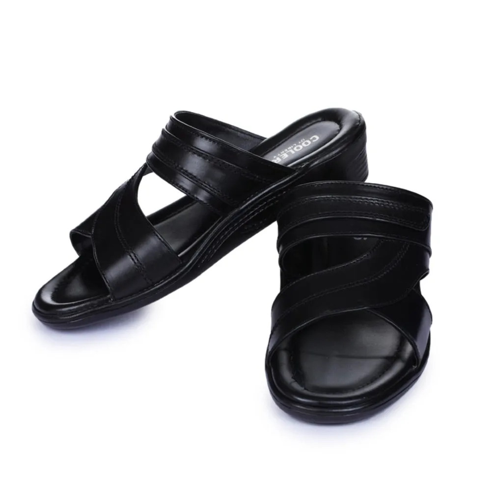 Liberty Coolers Bequeme Schwarze Hausschuhe Für Herren 7153-37