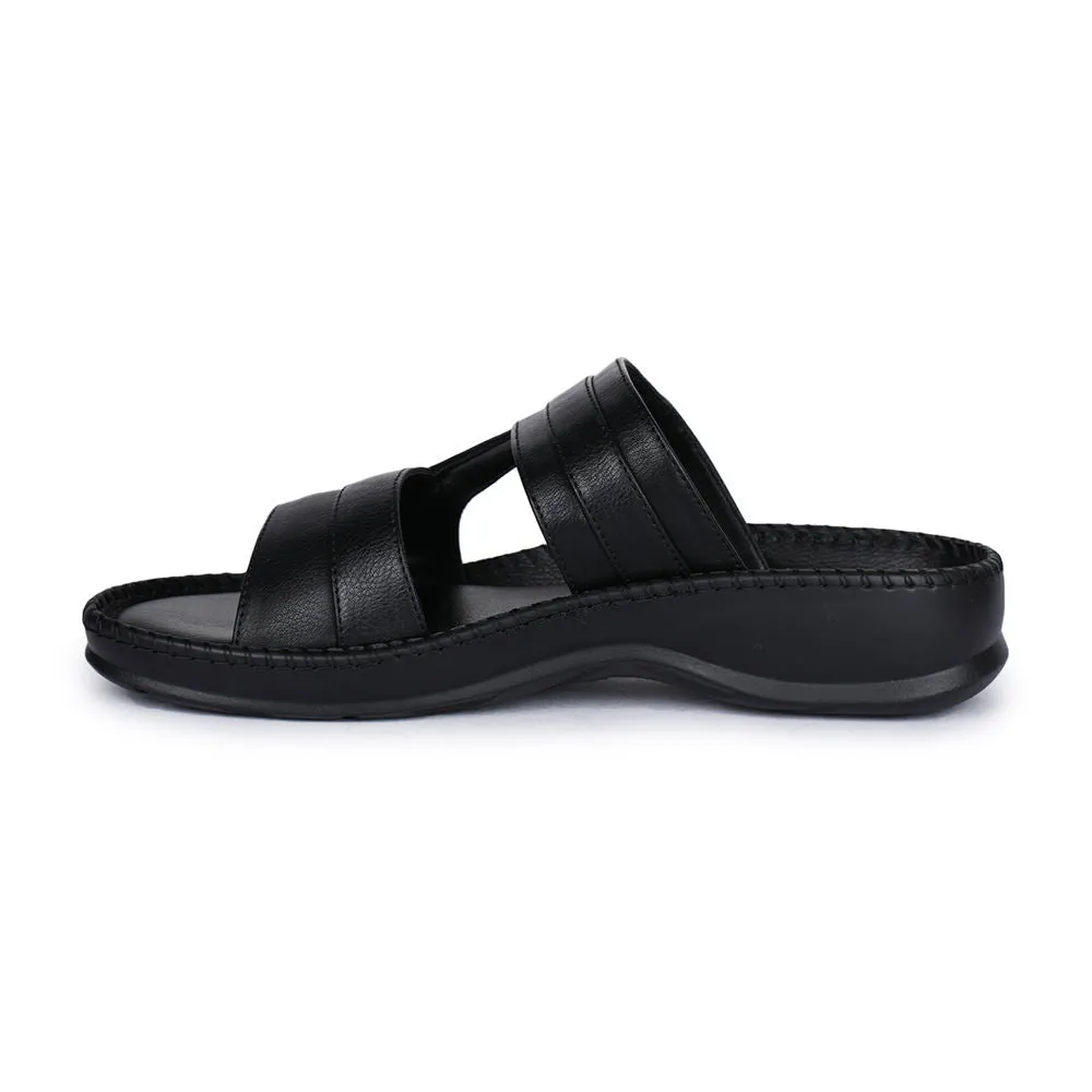 Liberty K2-01 Bequeme Hausschuhe Für Herren (Schwarz)