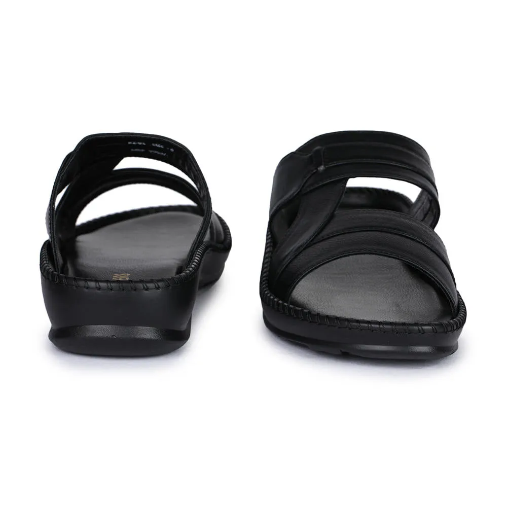 Liberty K2-01 Bequeme Hausschuhe Für Herren (Schwarz)
