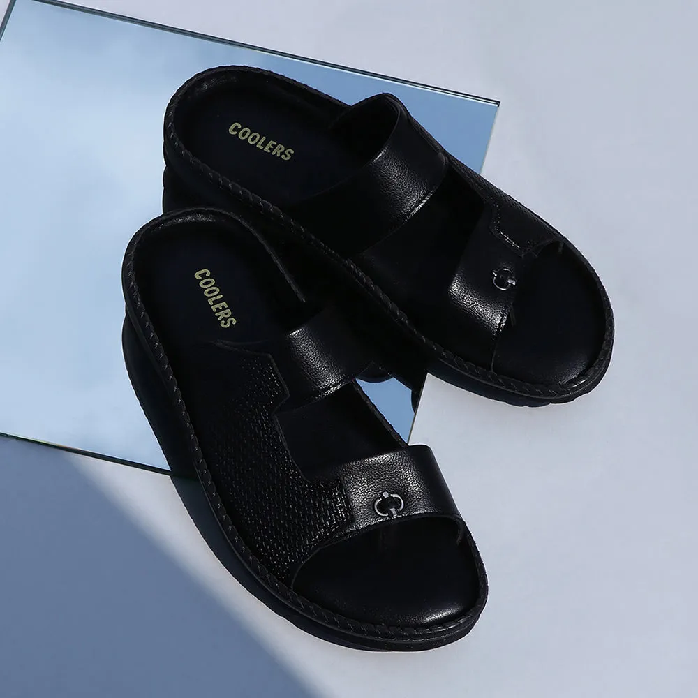 Liberty K2-01 Bequeme Hausschuhe Für Herren (Schwarz)