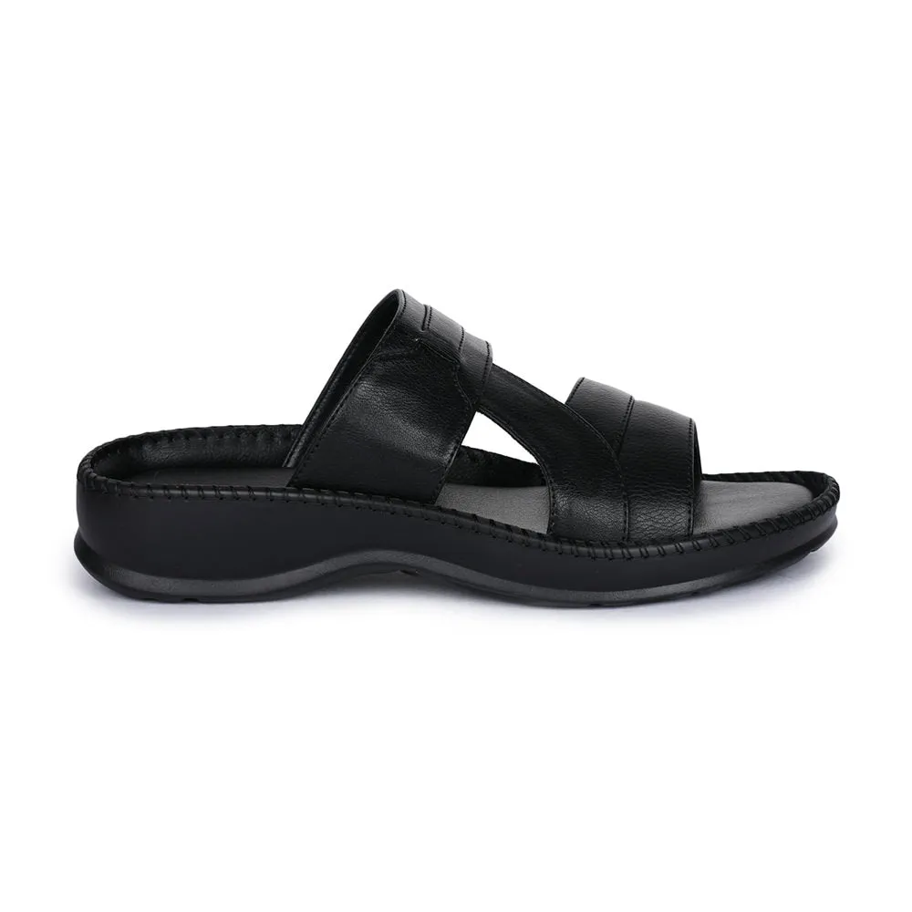 Liberty K2-01 Bequeme Hausschuhe Für Herren (Schwarz)