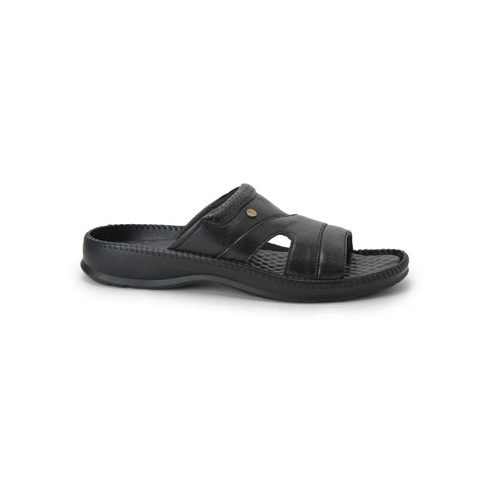 COOLERS Bequeme (Schwarz) Hausschuhe Für Männer STEAMER-02 Von Liberty