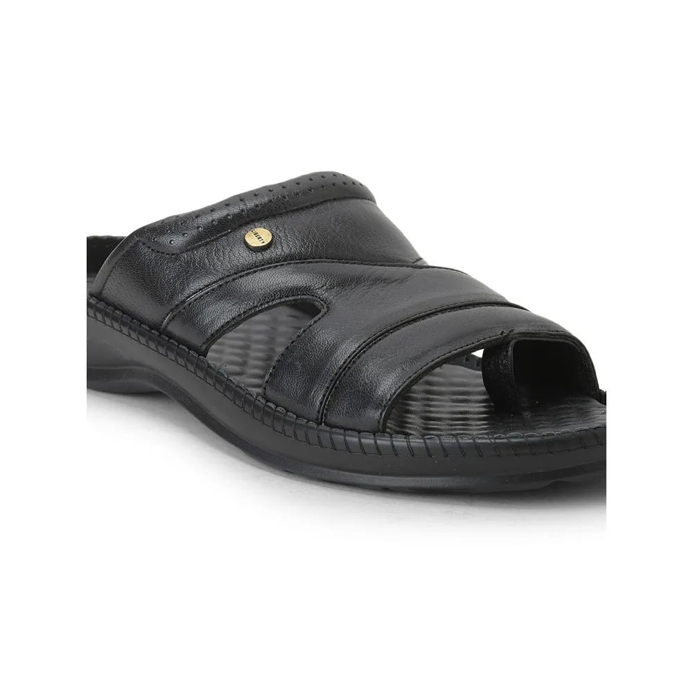 COOLERS Bequeme (Schwarz) Hausschuhe Für Männer STEAMER-02 Von Liberty