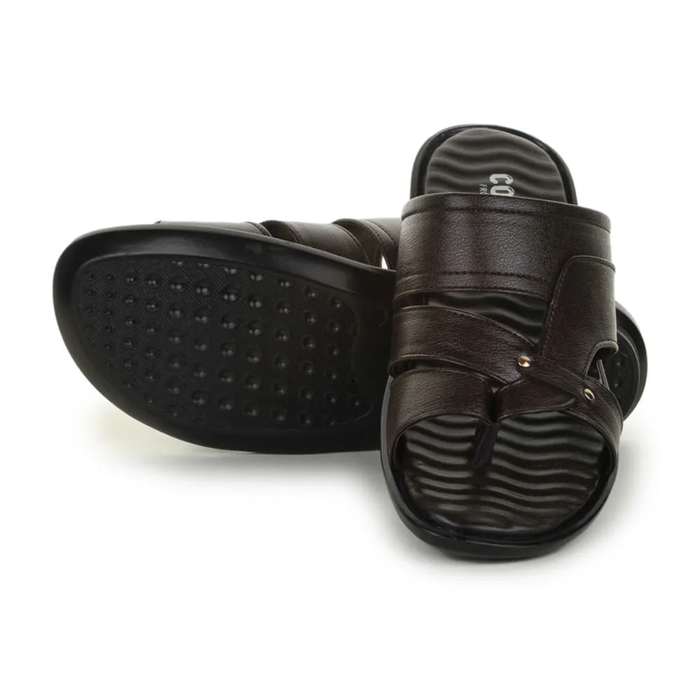 Liberty Coolers Bequeme Braune Hausschuhe Für Herren TRL-113