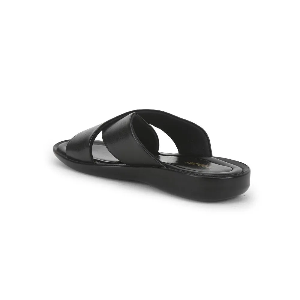 Coolers Bequeme Hausschuhe Für Herren (Schwarz) CROSS-1E Von Liberty