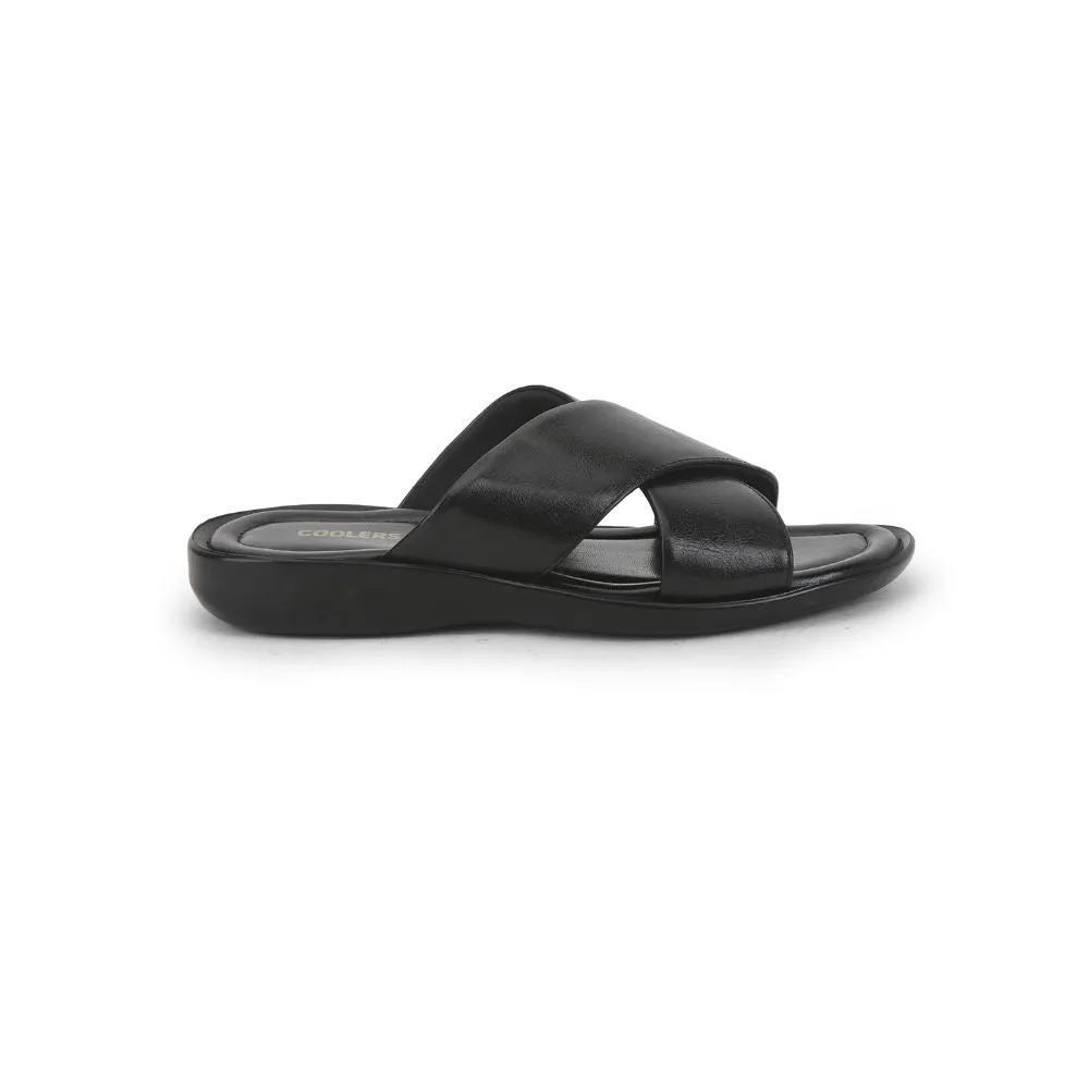 Coolers Bequeme Hausschuhe Für Herren (Schwarz) CROSS-1E Von Liberty
