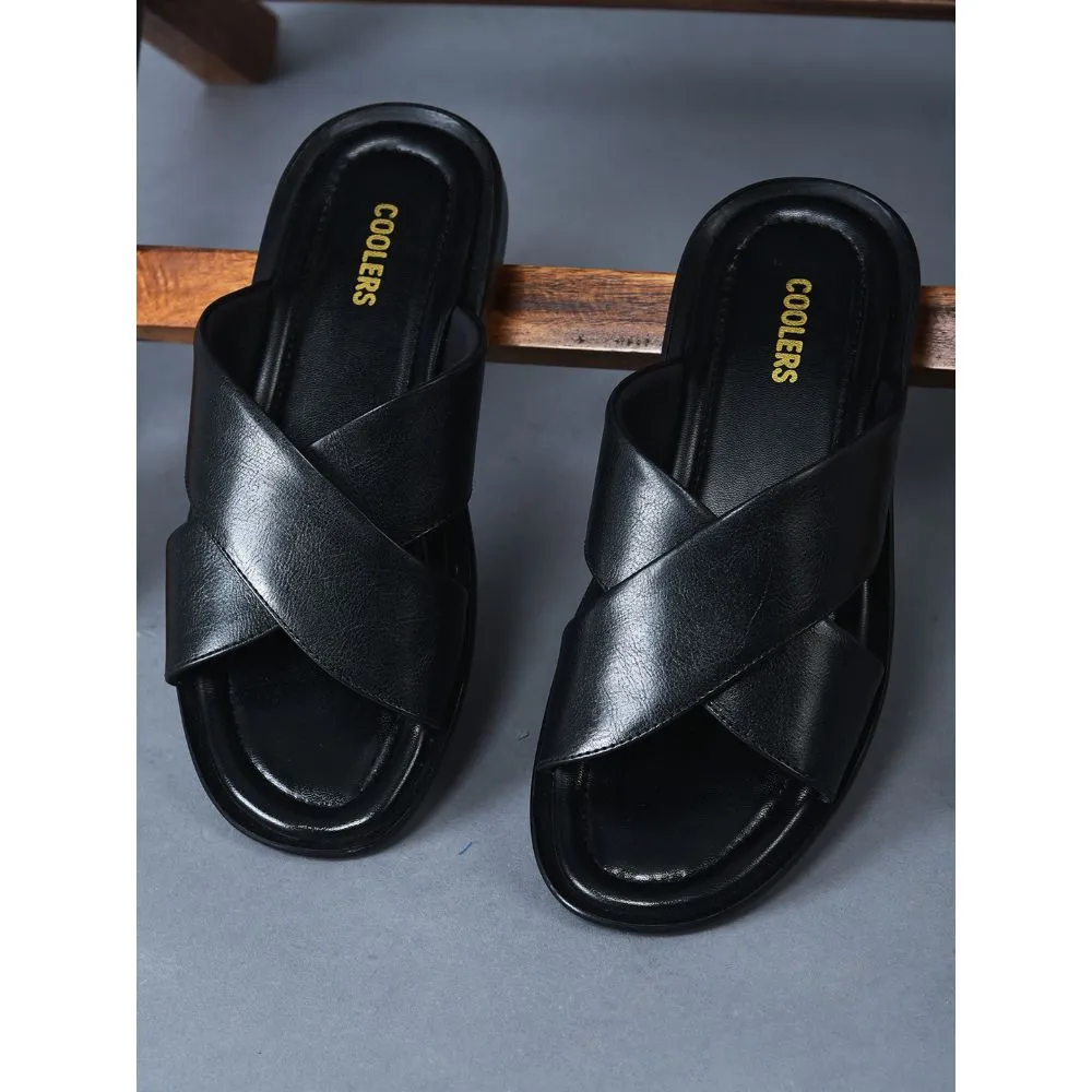 Coolers Bequeme Hausschuhe Für Herren (Schwarz) CROSS-1E Von Liberty