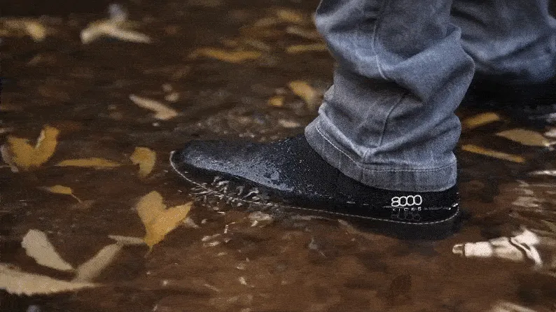 Crossover Herren-Vegan-Hanf-Chelsea-Stiefel | Schwarz