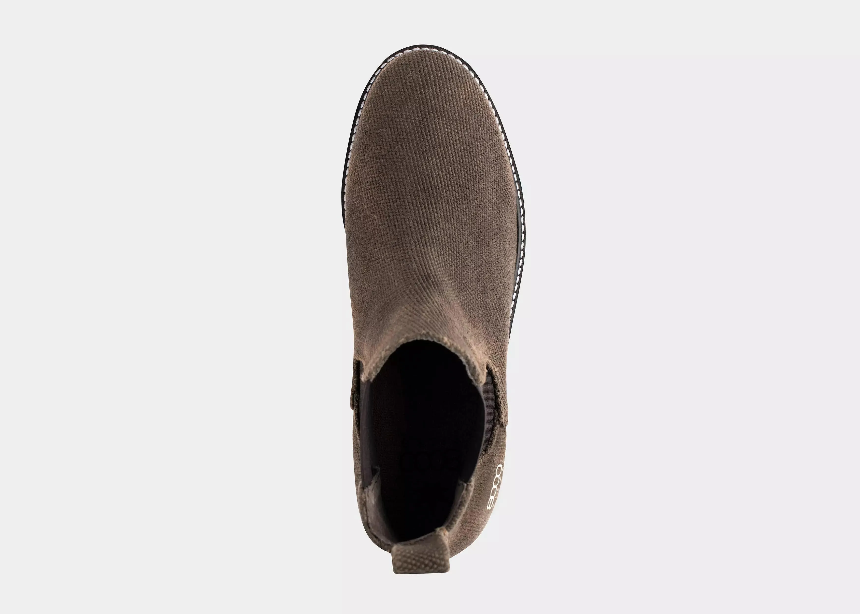 Crossover Herren Vegane Hanf Chelsea Stiefel | Dunkelbraun
