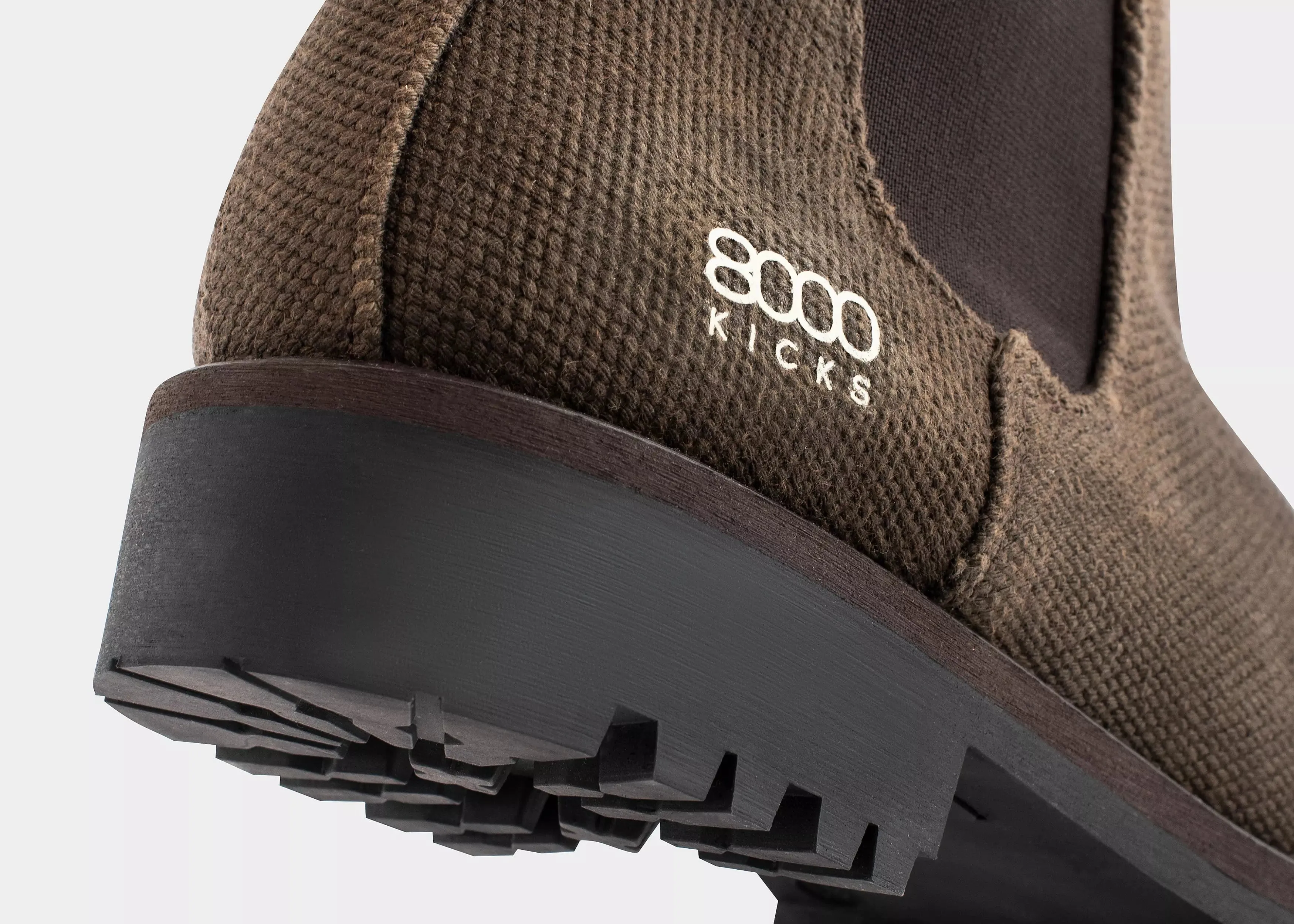 Crossover Herren Vegane Hanf Chelsea Stiefel | Dunkelbraun