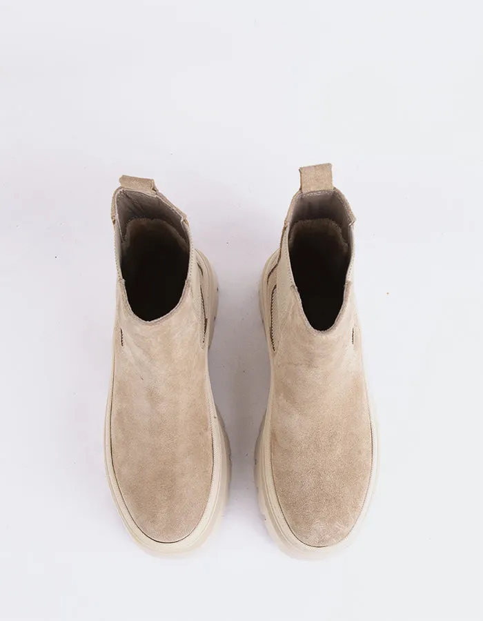 Delya Beige Wildleder