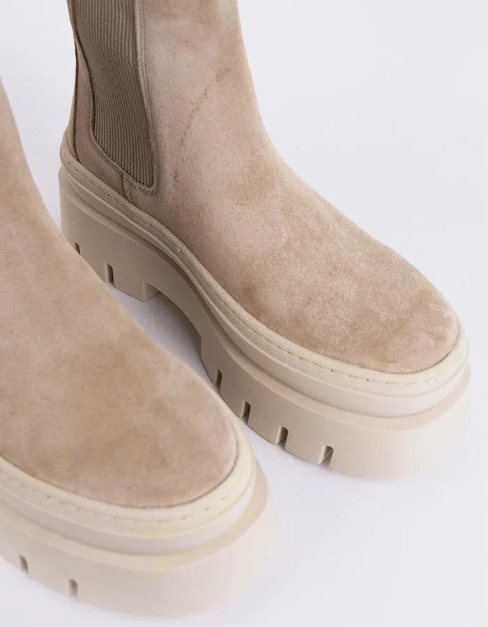 Delya Beige Wildleder