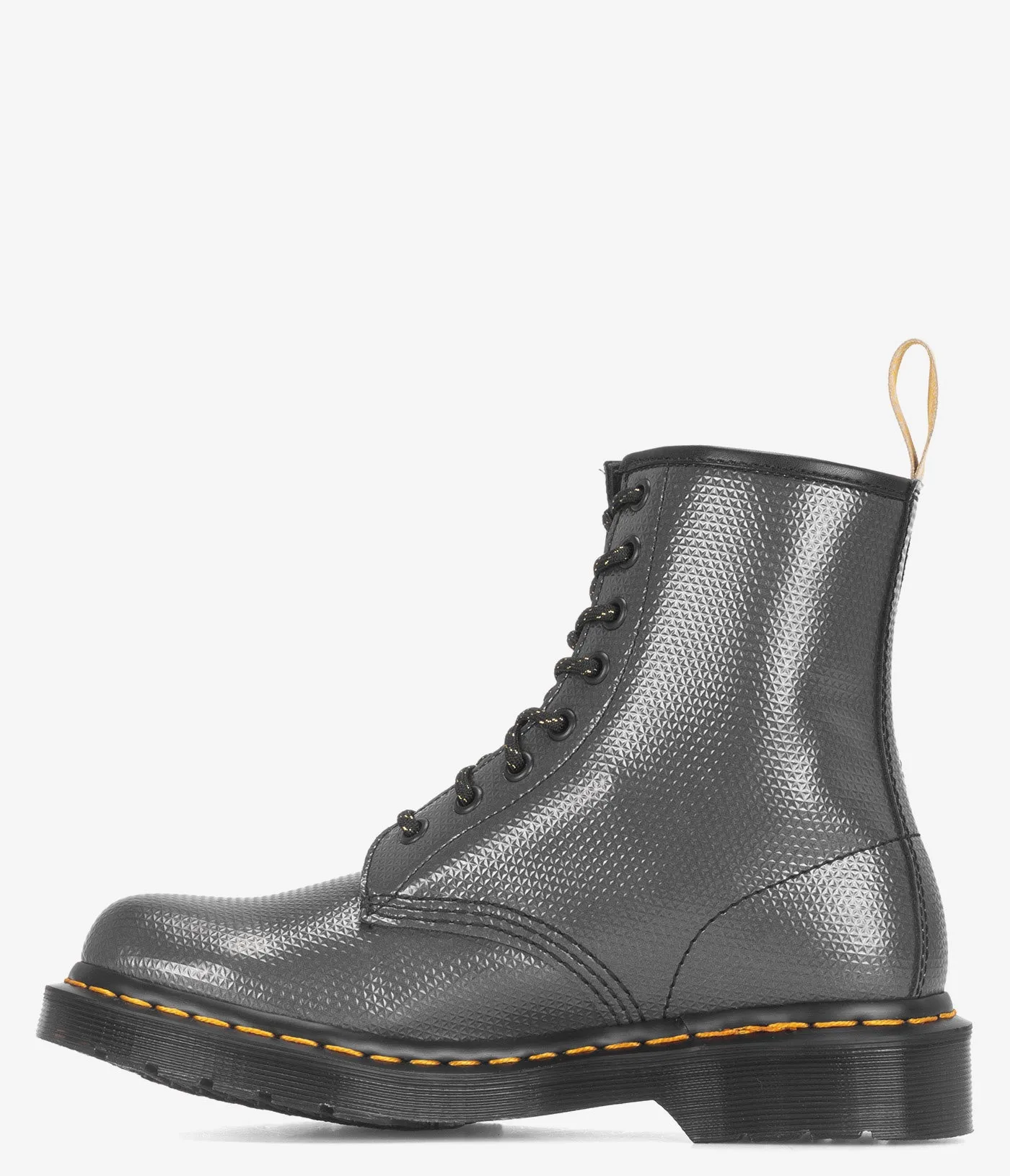 Dr. Martens 1460 Metallic Prägestiefel mit Schnürung - Damen