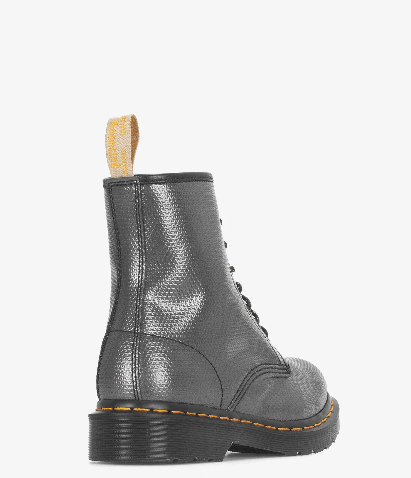 Dr. Martens 1460 Metallic Prägestiefel mit Schnürung - Damen