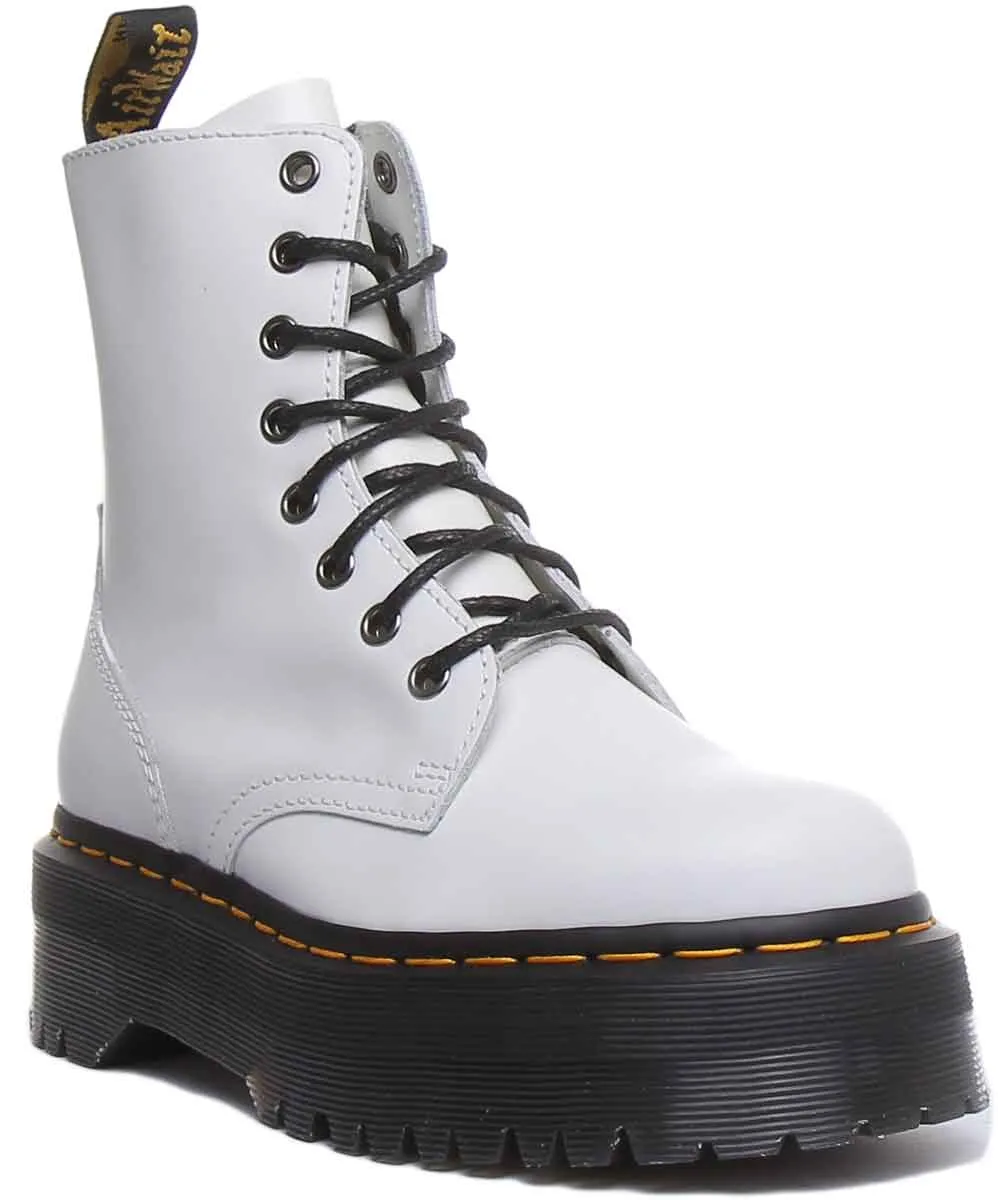 Dr. Martens Jadon Glatt In Weiß Schuhe Dr. Martens
