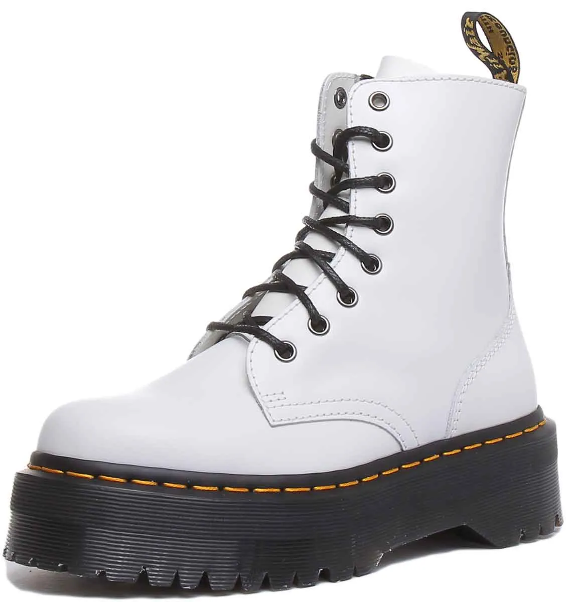 Dr. Martens Jadon Glatt In Weiß Schuhe Dr. Martens