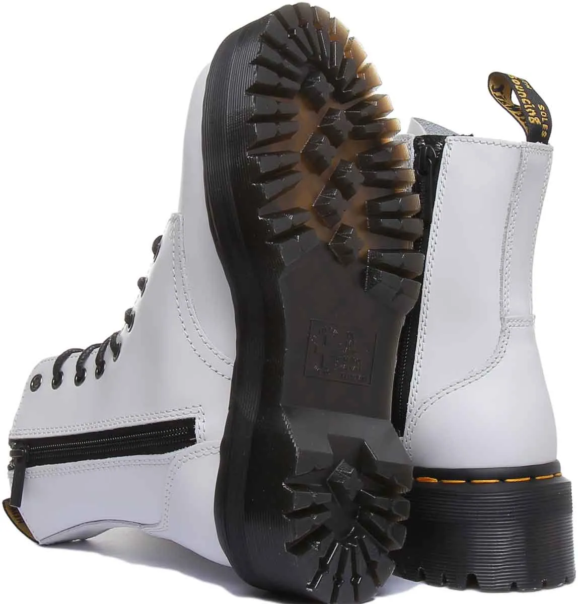Dr. Martens Jadon Glatt In Weiß Schuhe Dr. Martens