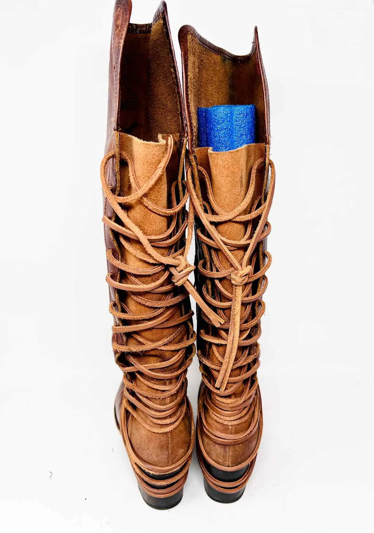 Freebird Größe 9 Braune Schnürstiefel aus Leder AS IS Schuhe Stiefel