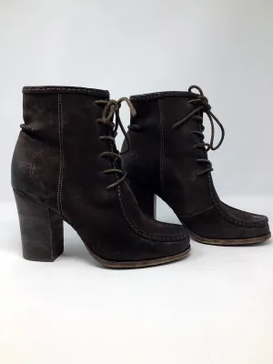 Frye Größe 8,5 Braune Wildleder Knöchelstiefel