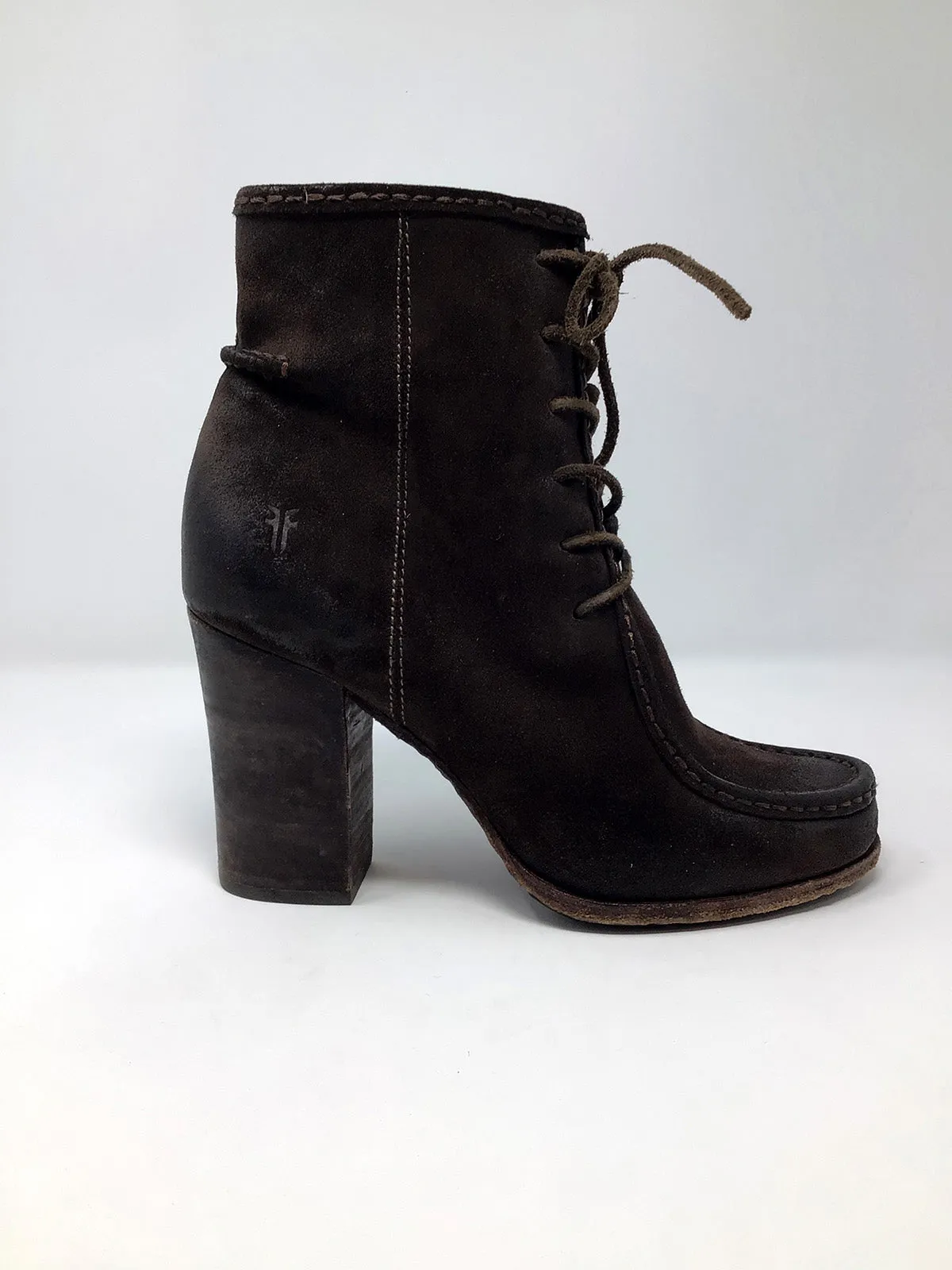 Frye Größe 8,5 Braune Wildleder Knöchelstiefel