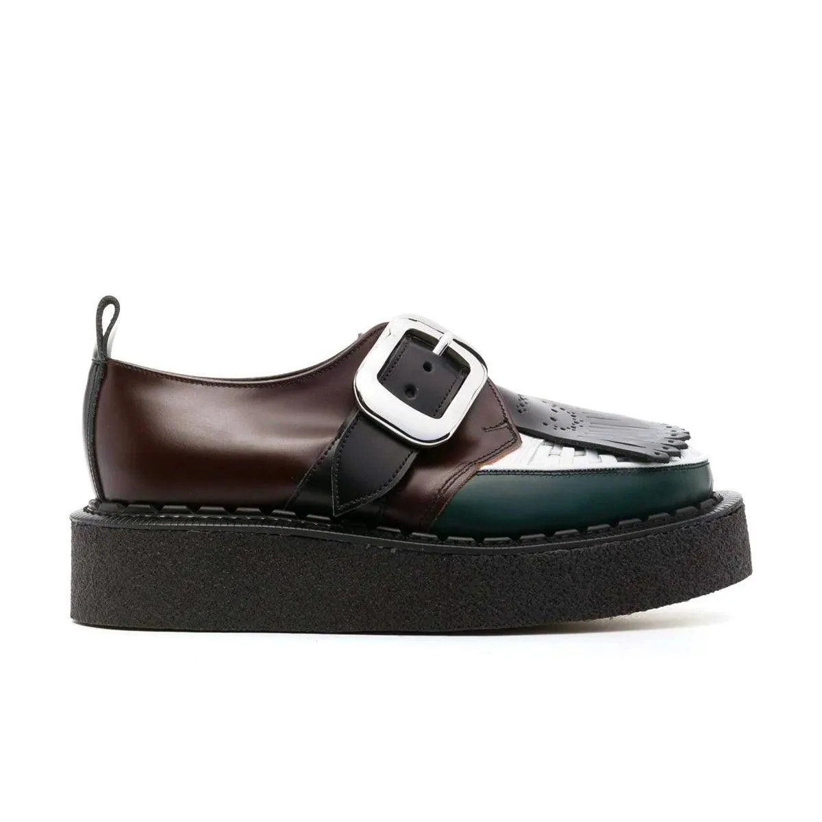 George Cox Damen Creeper 'Oxblood Grün Weiß'