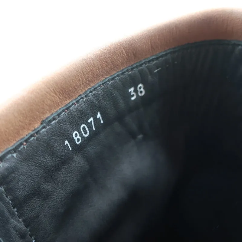 Georgina Goodman Billy Schnürstiefel Flach Braun Leder Größe 38