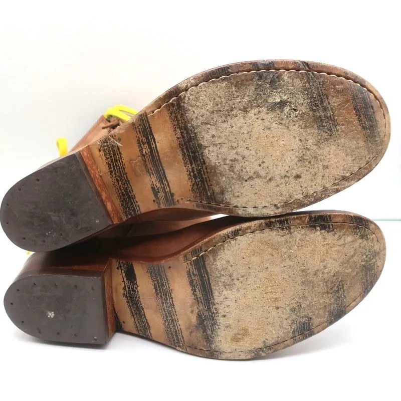 Georgina Goodman Billy Schnürstiefel Flach Braun Leder Größe 38