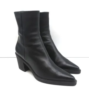Gianvito Rossi Dylan Stiefeletten Schwarz Leder Größe 41.5 Spitze Absatz High Heel
