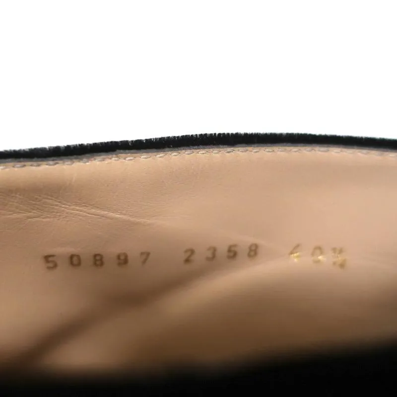 Gianvito Rossi Schnürstiefeletten mit offener Spitze Marie Schwarz Samt Größe 40.5