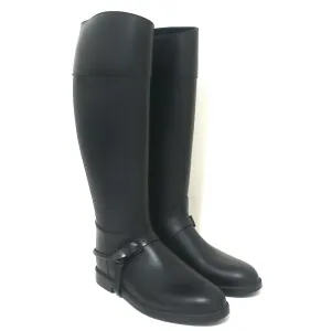 Givenchy Gummireitstiefel Schwarz Größe 38 Kniehohe Regenstiefel