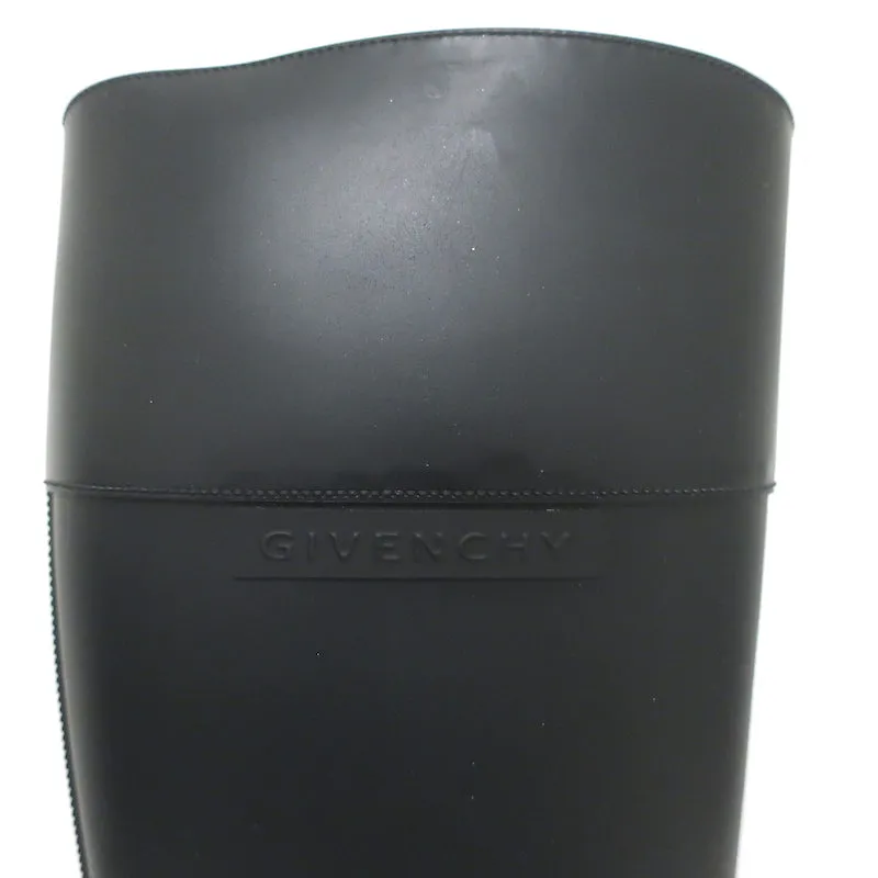 Givenchy Gummireitstiefel Schwarz Größe 38 Kniehohe Regenstiefel