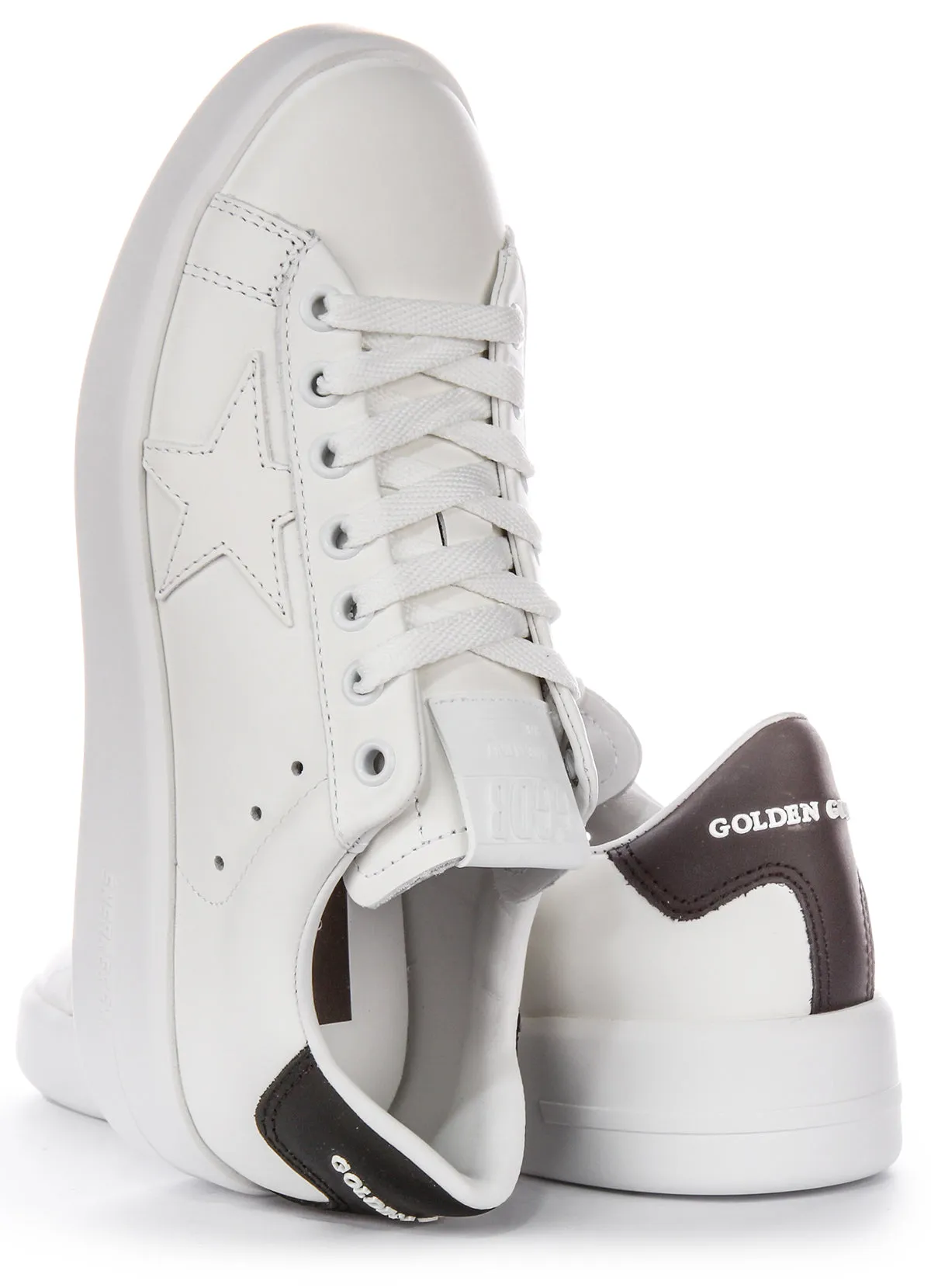 Golden Goose Pure Star Neu in Weiß Schwarz Damen Schuhe Golden Goose