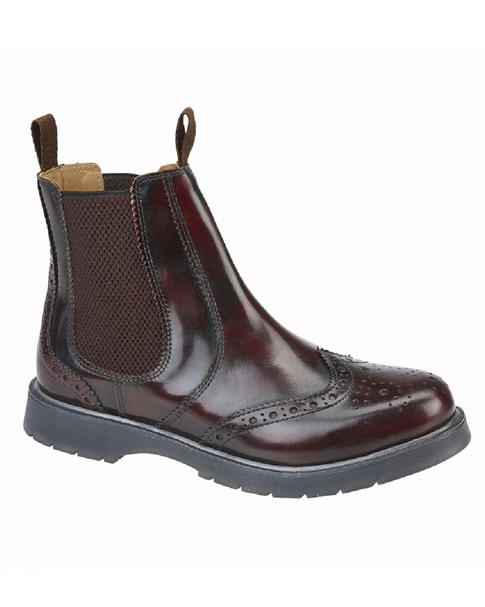 Grafters Herren Brogue Cap Twin Gusset Chelsea Stiefel Grafters Schuhe