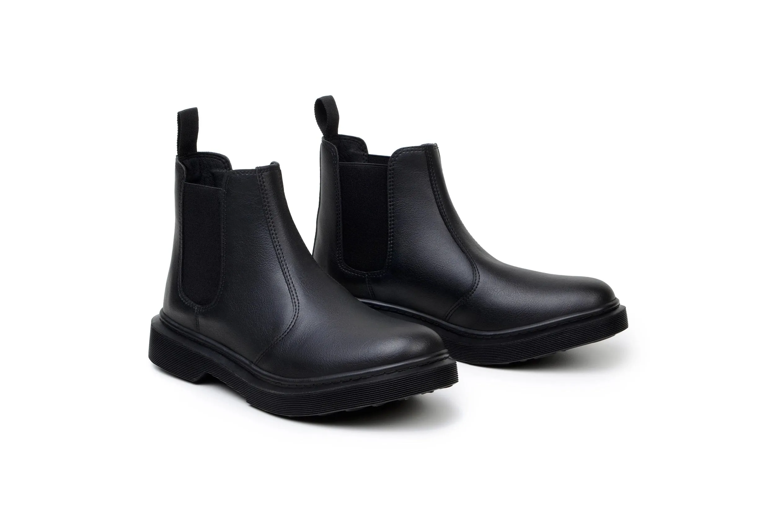 Green Laces x King55 Chelsea Vegan-Lederstiefel | Schwarz