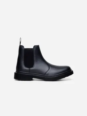 Green Laces x King55 Chelsea Vegan-Lederstiefel | Schwarz