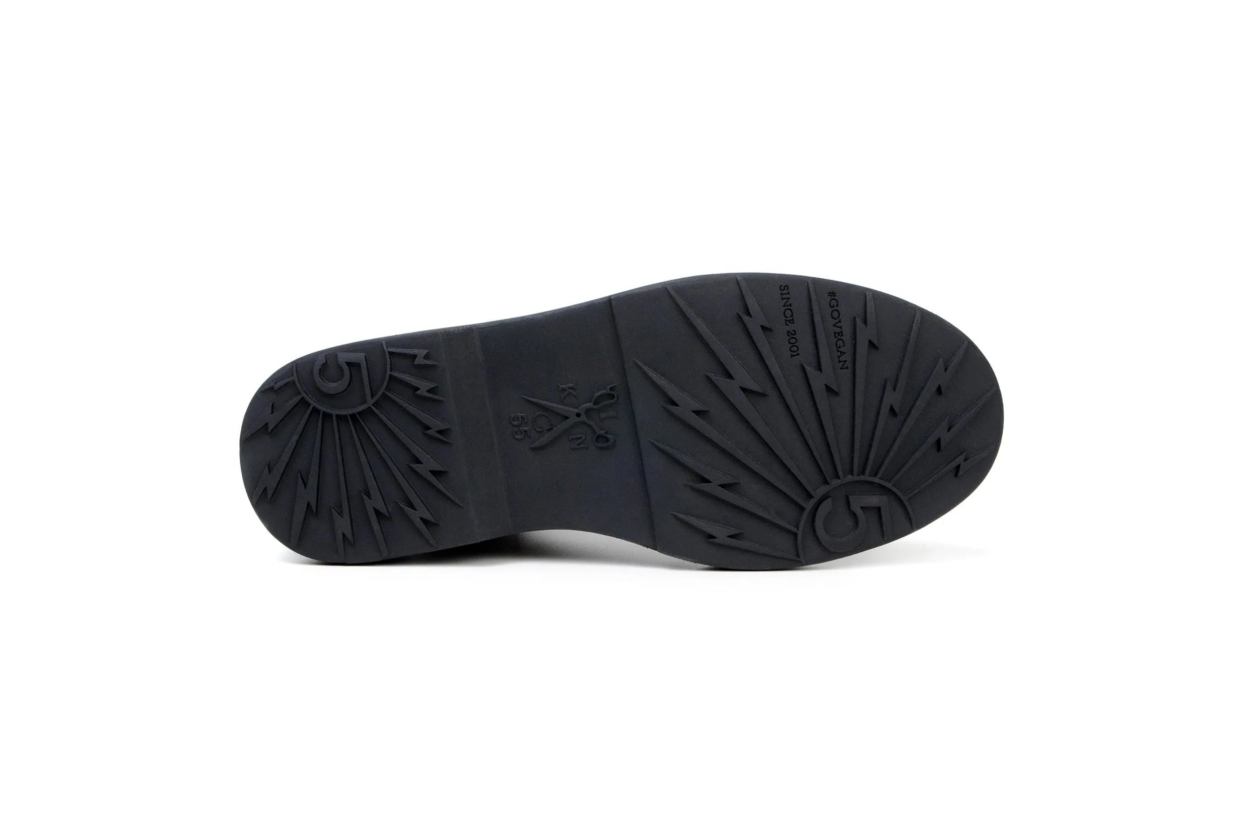 Green Laces x King55 Chelsea Vegan-Lederstiefel | Schwarz