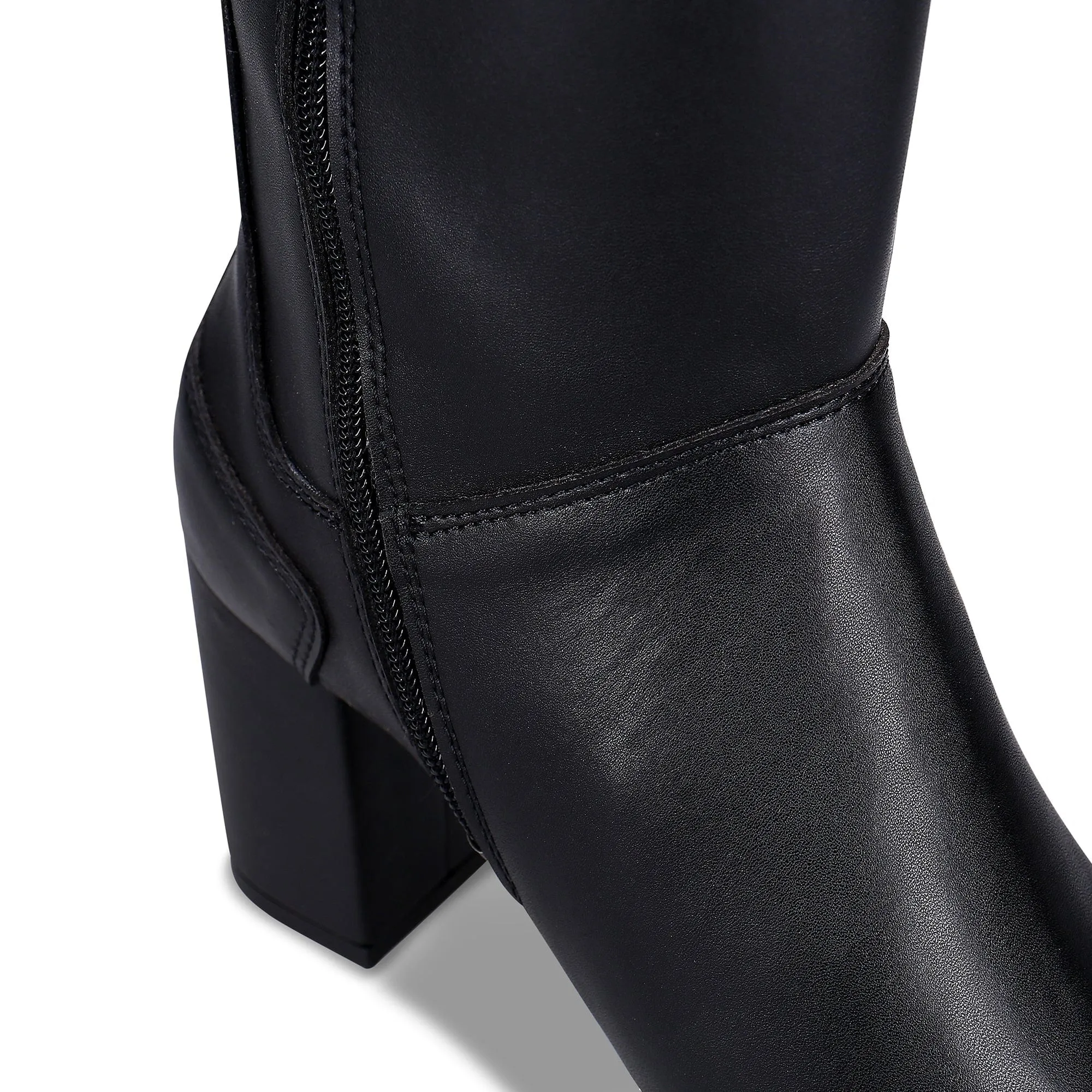 Greta Damen Vegane Apfel-Leder Stiefeletten | Schwarz
