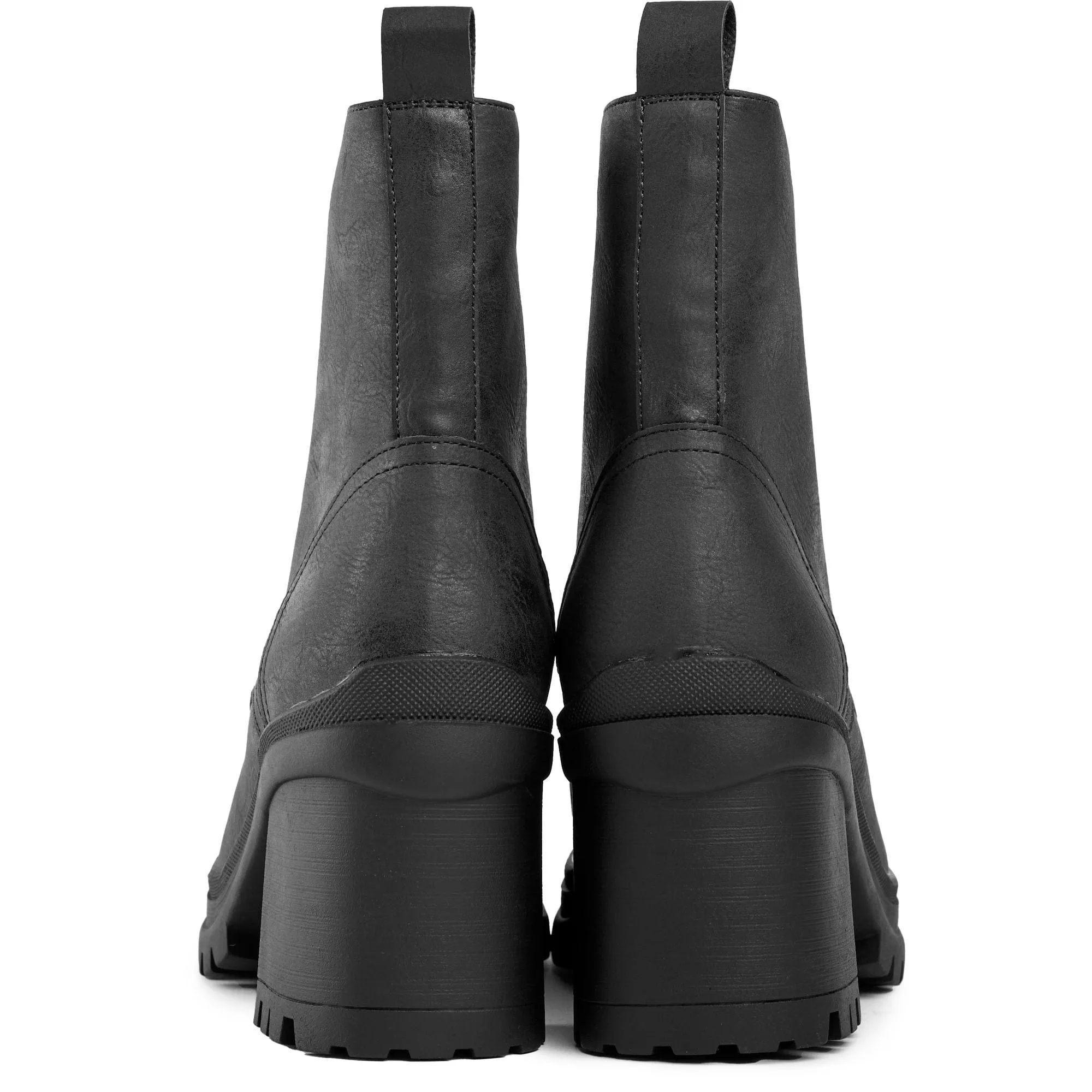 Guava Damen Vegane Leder Schnürstiefel | Schwarz