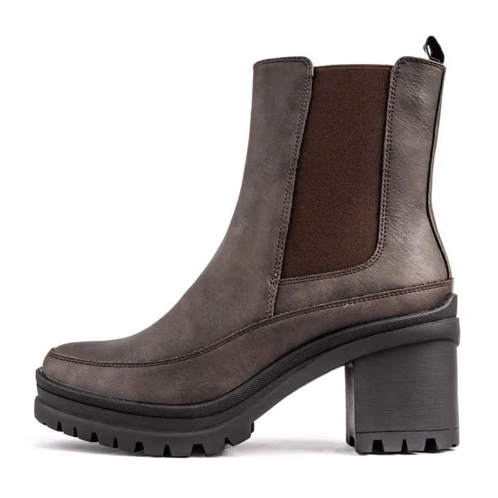Hibiscus Damen Chelsea-Stiefel aus veganem Leder | Braun
