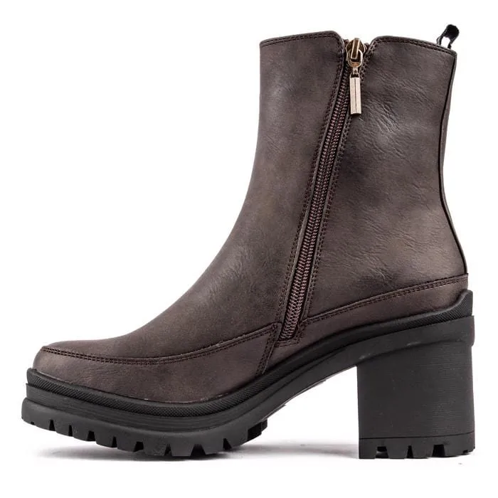 Hibiscus Damen Chelsea-Stiefel aus veganem Leder | Braun