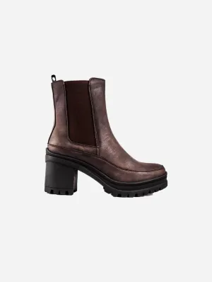 Hibiscus Damen Chelsea-Stiefel aus veganem Leder | Braun