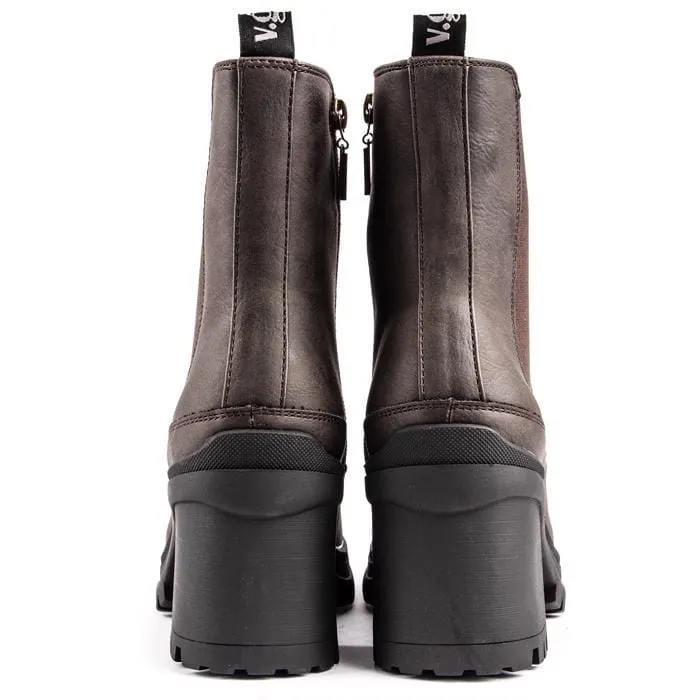 Hibiscus Damen Chelsea-Stiefel aus veganem Leder | Braun