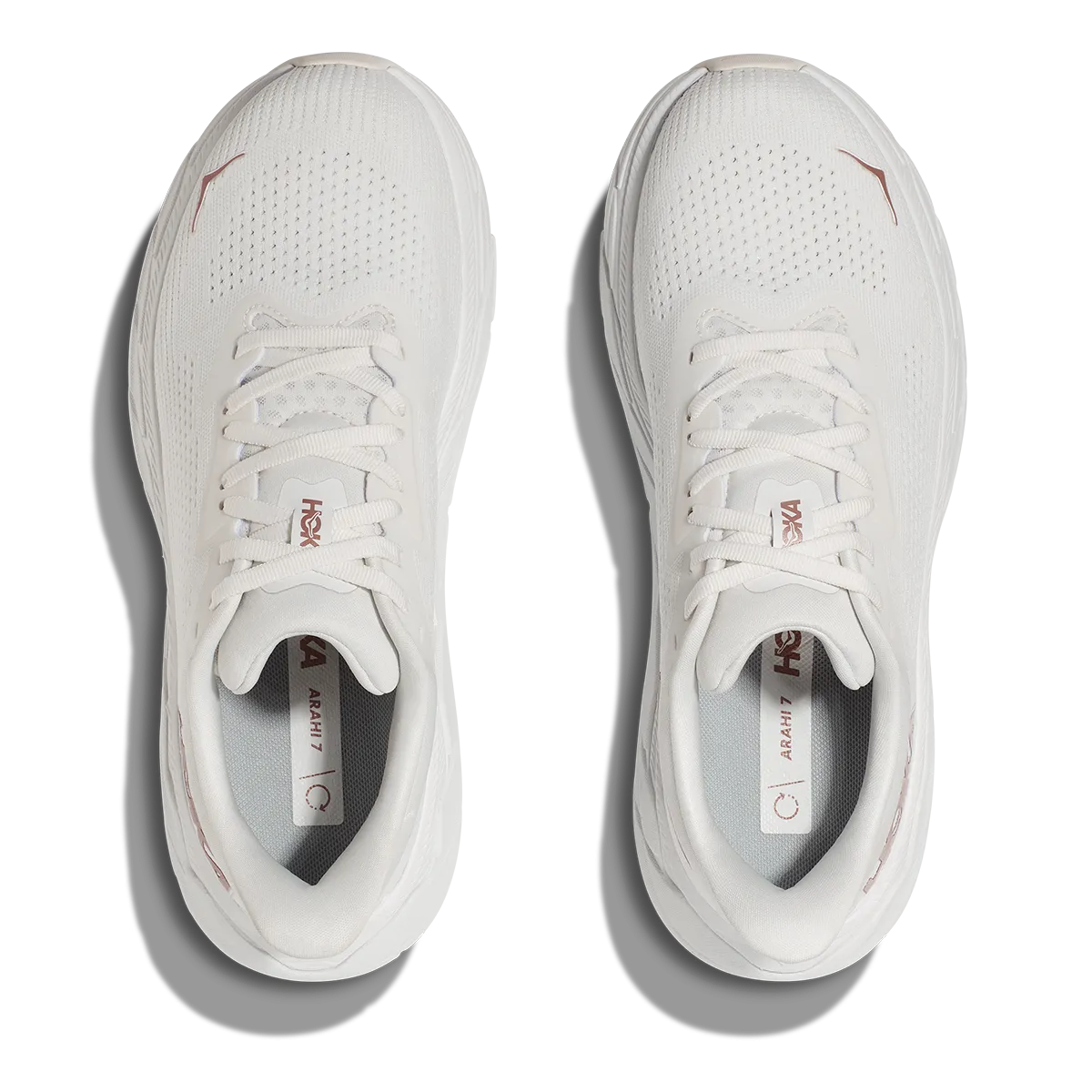 Hoka Arahi 7 - Blanc de Blanc - Roségold