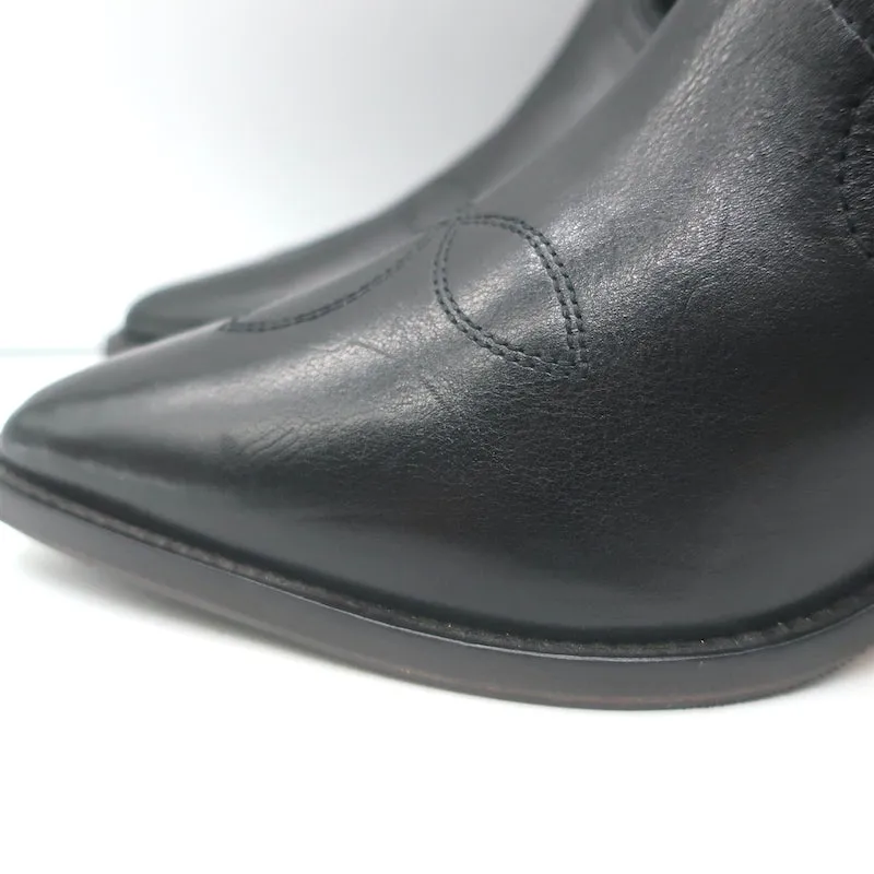 Isabel Marant Dandrea Western-Stiefel Schwarz Leder & Wildleder Größe 39
