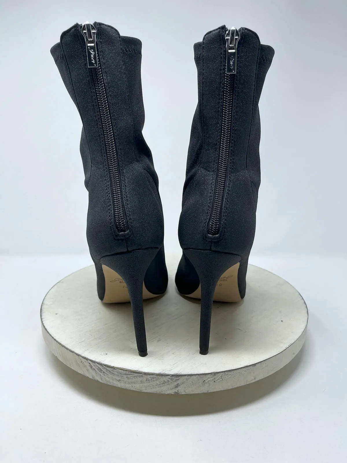 Jewel By Badgley Mischka Größe 10 Schwarze Glitzer Stiefel