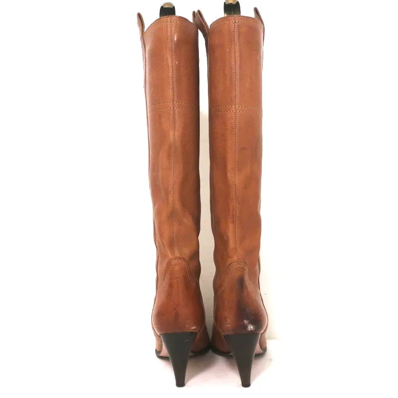 L'Autre Chose Stiefeletten Caramel Leder Größe 37