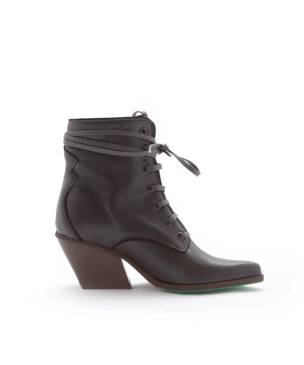Lot AppleSkin Vegan Leder Cowboy-Stiefel | Schwarz