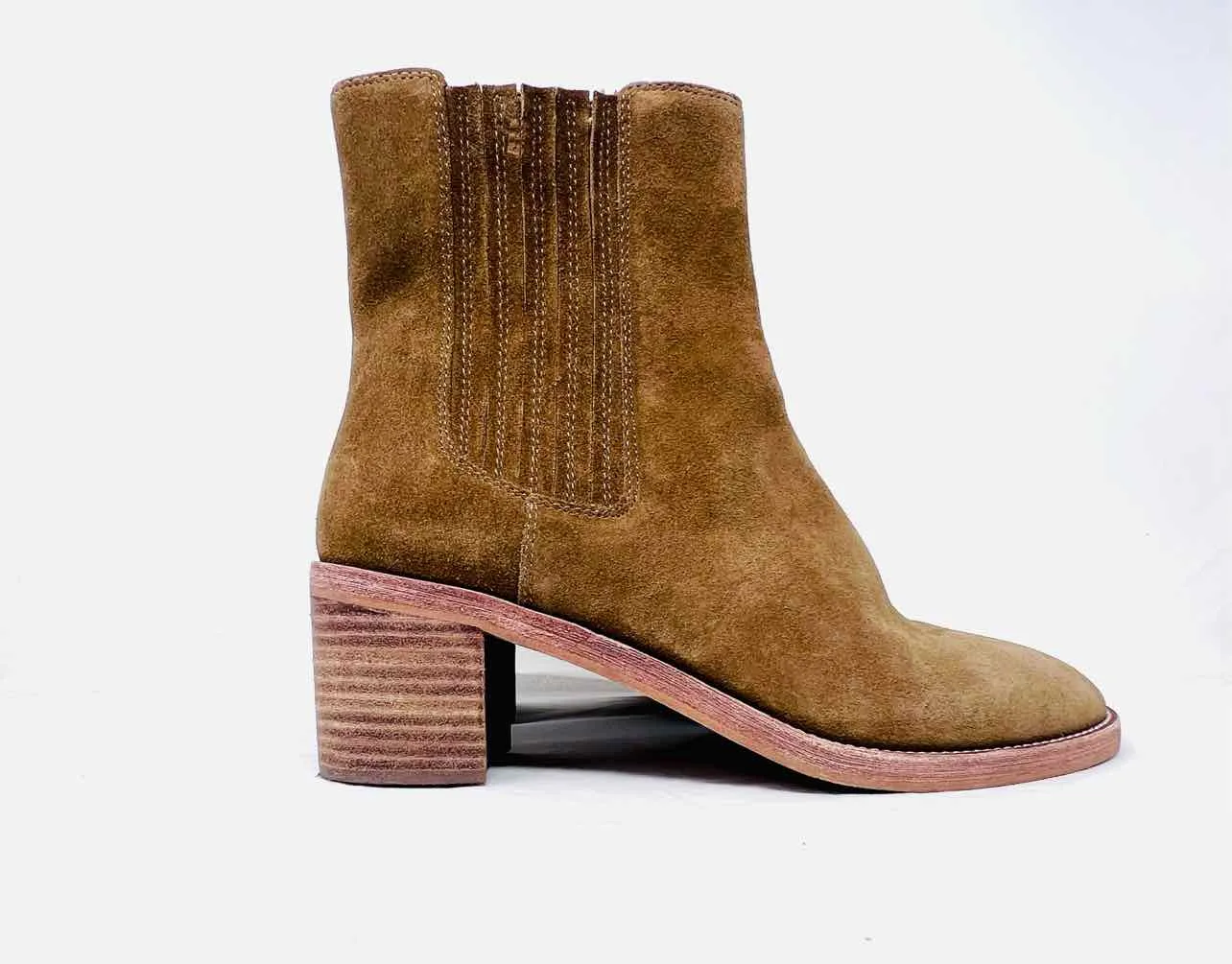 Madewell Größe 10 Olives Stretch-Suede Stiefeletten