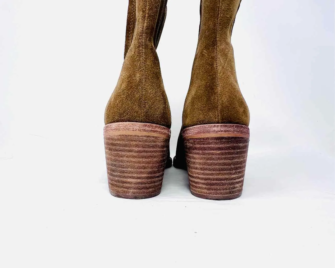 Madewell Größe 10 Olives Stretch-Suede Stiefeletten