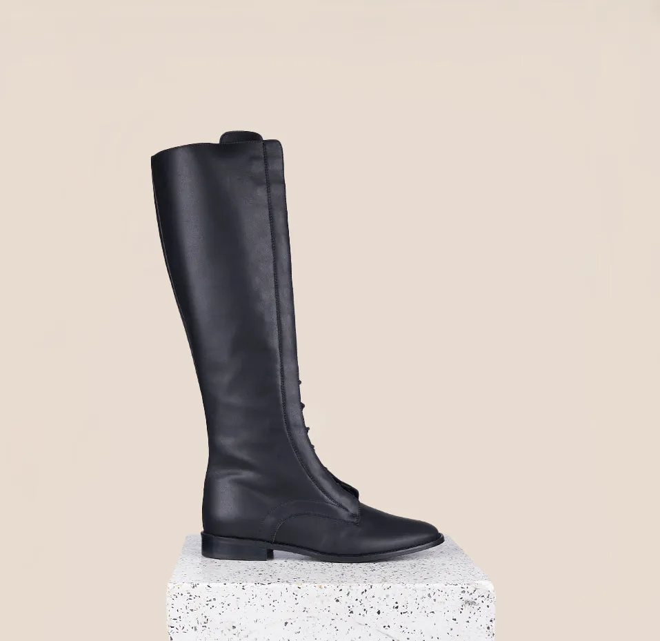 Milano Tall - Schwarzes Leder